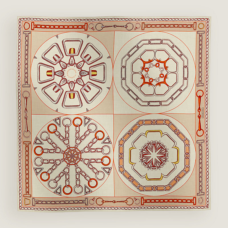 エレガントな模様に注目♪HERMES Effet Kaleidoscopeスカーフ Effet Kaleidoscope shawl 140 | Hermès USA